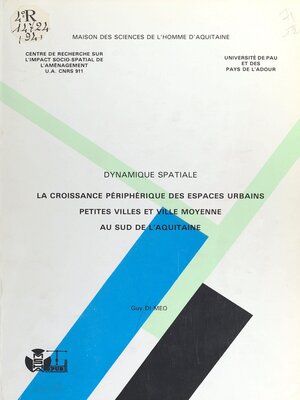 cover image of Dynamique spatiale